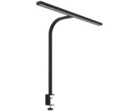 Lampe de bureau à LED STRATA LUMINO, pince, noir