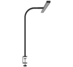 Lampe de bureau à LED STRATA LUMINO, pince, noir