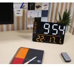 Digitale multifunctionele LED-wekker NUMI, zwart