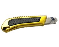 Cutter Premium, aluminium, lame: 18 mm, or