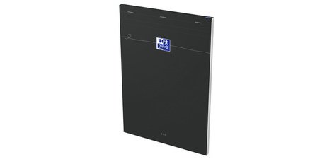 Bloc-notes Smart, A4, quadrillé, 80 feuilles, noir