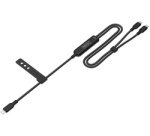 Câble de charge USB-C 2 en 1, 140 W, 1,8 m, noir