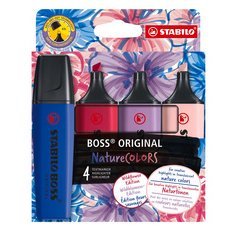 Markeerstift BOSS ORIGINAL NatureCOLORS, 4-pack