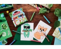 Crayon de couleur Trio Animal Vibes, étui de 12