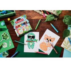 Kleurpotlood Trio Animal Vibes, etui van 12