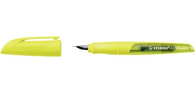 Füllfederhalter EASYbuddy FLUO L, für Linkshänder, gelb
