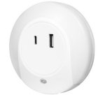 Lumière d'orientation à LED avec capteur, blanc