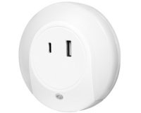 Lumière d'orientation à LED avec capteur, blanc