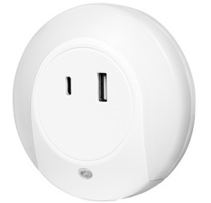 Lumière d'orientation à LED avec capteur, blanc