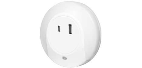Lumière d'orientation à LED avec capteur, blanc