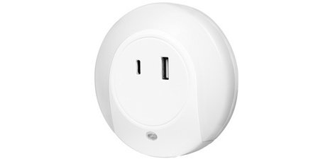 Lumière d'orientation à LED avec capteur, blanc