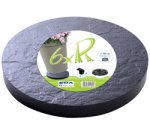 Support à roulettes pour pot, 6 roulettes, aspect pierre