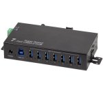Industriële Hub USB 3.0, 7 poorten, zwart