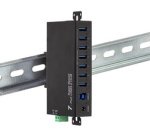 Industrial USB 3.0 Hub, 7 ports, black