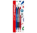Stylo bille rétractable pointball colorful, 3 pièces