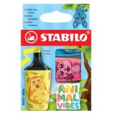 Surligneur BOSS MINI Animal Vibes, étui carton de 3
