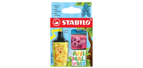Surligneur BOSS MINI Animal Vibes, étui carton de 5
