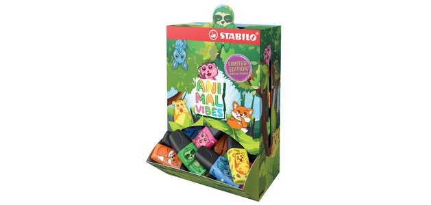 Markeerstift BOSS MINI Animal Vibes, display van 50
