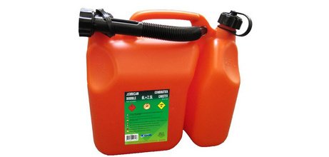 Jerrican combi pour carburant 6 L + huile 2,5 L