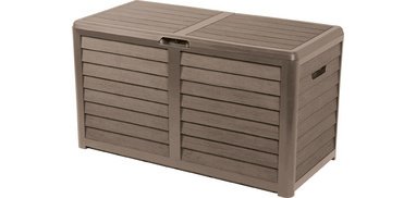 Coffre de jardin BAYA, 420 L, aspect bois