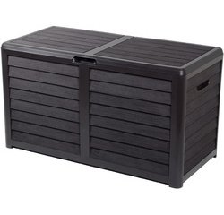 Coffre de jardin BAYA, 420 L, aspect bois