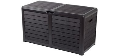 Coffre de jardin BAYA, 420 L, aspect bois