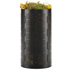 Poubelle à compost, 1.100 litres, en HDPE, noir