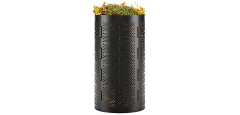 Compost bin, 1,100 liters, in HDPE, black