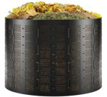 Poubelle à compost, 1.100 litres, en HDPE, noir