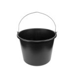 Seau, 16 litres, PVC, noir