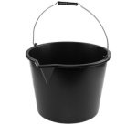 Seau avec bec verseur, 20 litres, PP, noir