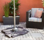 Lest en béton pour parasol, 12 kg, gris foncé