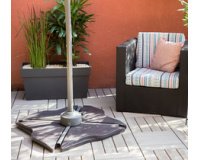 Lest en béton pour parasol, 12 kg, gris foncé