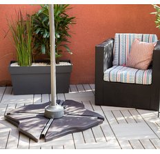 Lest en béton pour parasol, 12 kg, gris foncé