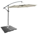 Lest en béton pour parasol, 22 kg, gris foncé
