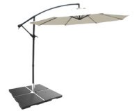 Lest en béton pour parasol, 22 kg, gris foncé