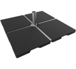 Lest en béton pour parasol, 22 kg, gris foncé