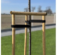 Bande de ligature pour arbres, PP, 25 mm x 25 m, noir