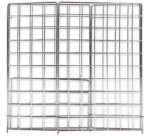 Corbeille à déchets, maille en métal, 60 L, inox