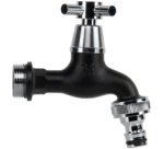 Robinet 3/4', boisseau sphérique, noir mat