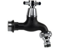 Robinet 3/4', boisseau sphérique, noir mat
