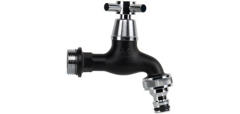 Robinet 3/4', boisseau sphérique, noir mat