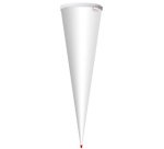 support pour cornet surprise, rond, 70 cm,blanc