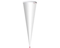 support pour cornet surprise, rond, 70 cm,blanc