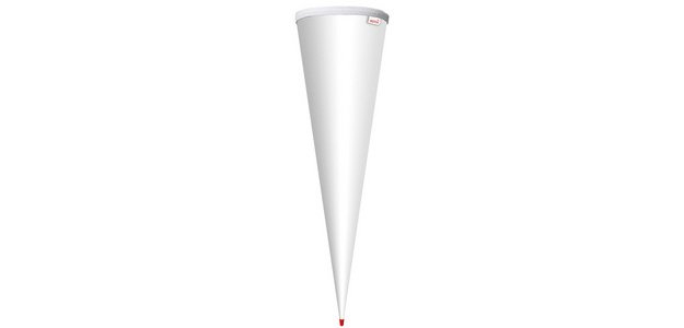support pour cornet surprise, rond, 70 cm,blanc
