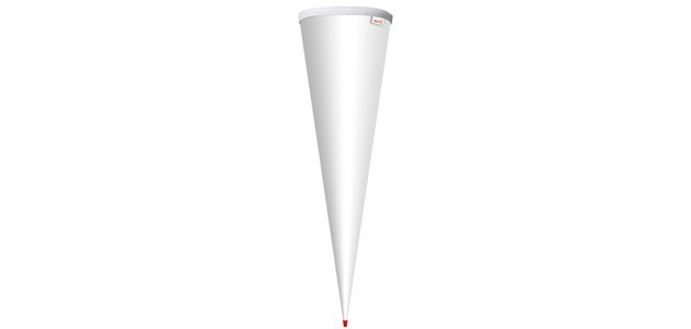 support pour cornet surprise, rond, 70 cm,blanc