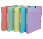 Boîte de classement Chromaline Pastel, A4, assorti