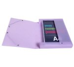 Boîte de classement Chromaline Pastel, A4, assorti