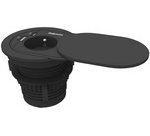 Prise de courant encastrée 60-80 mm pour plateau de bureau et table Power Spot, 1 x prise, 1 x USB-A 18W, 1 x USB-C 30 W+ couvercle coulissant