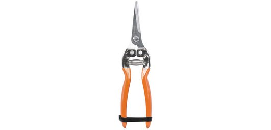 Bypass pruner V-SERIES, straight stainless steel blade, orange
